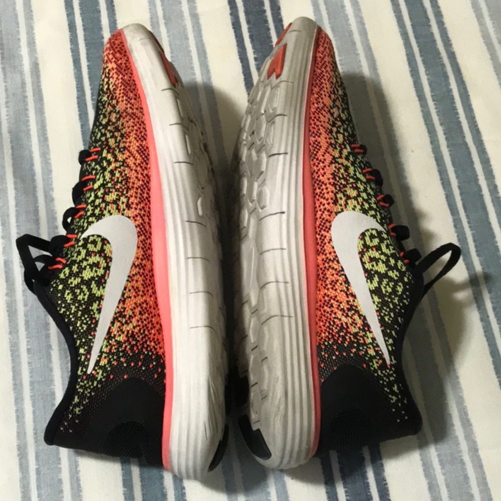nike free run distance wolf grey/black -green atomic orange. 8.5. See photos - Picture 3 of 12